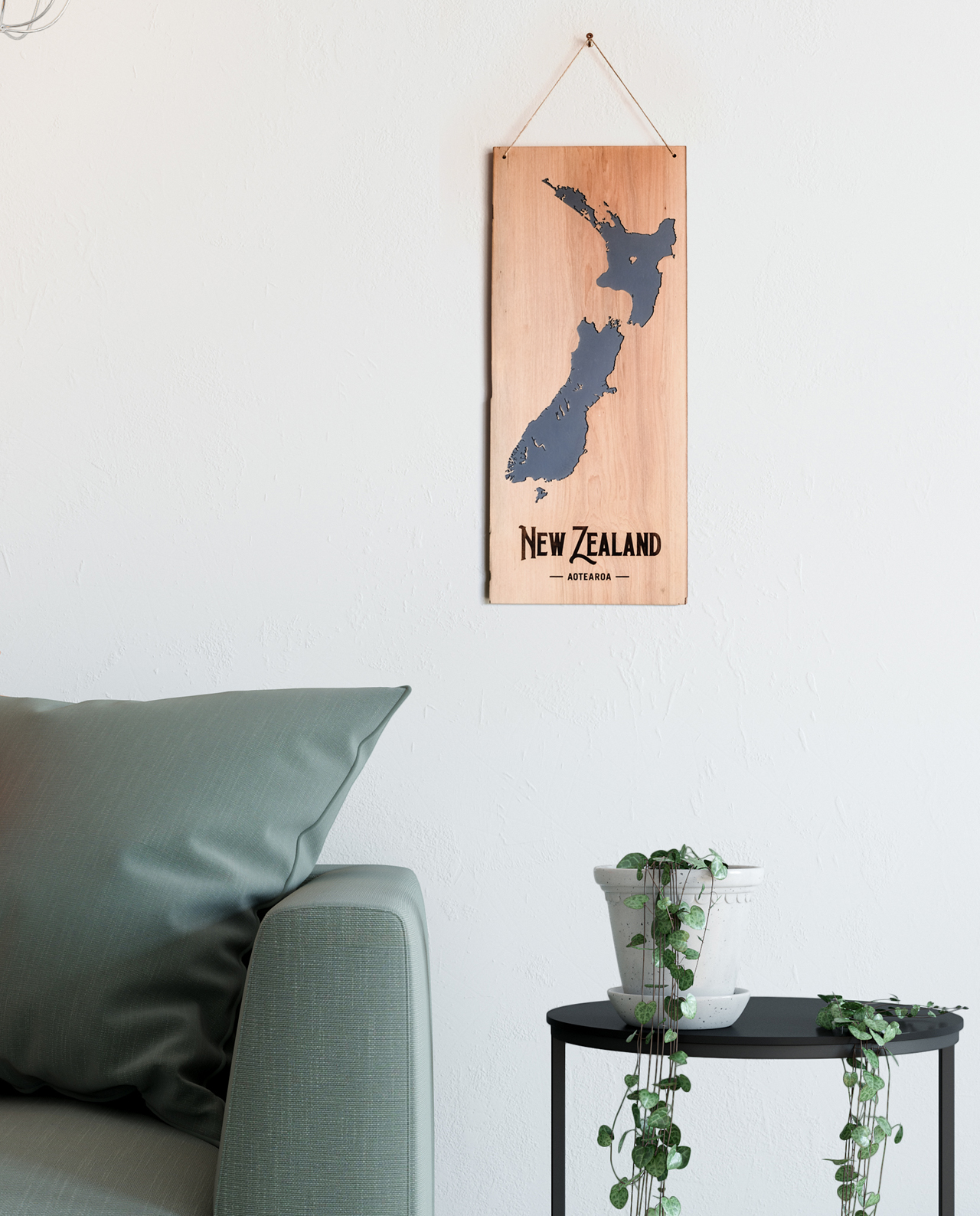 New Zealand Vintage Reclaimed Timber Carved Art Wall Hanging (Copy